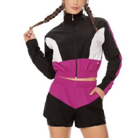 New Women's Running Jacket Size Small Fuchsia - Picture 1 of 3